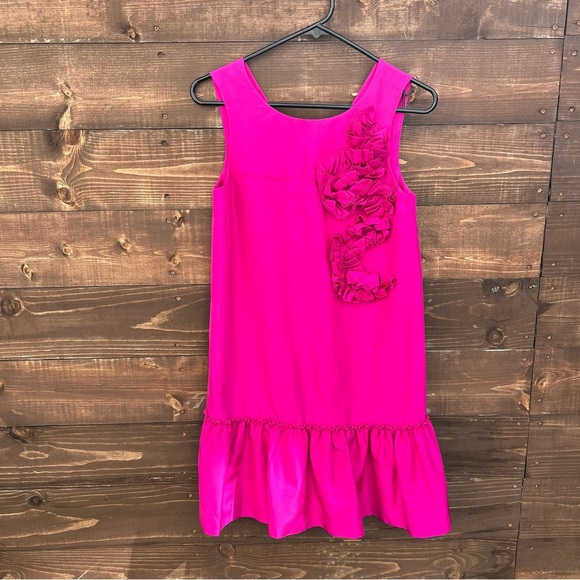 Robert Rodríguez Pink Silk Drop Waist Dress - Picture 1 of 7